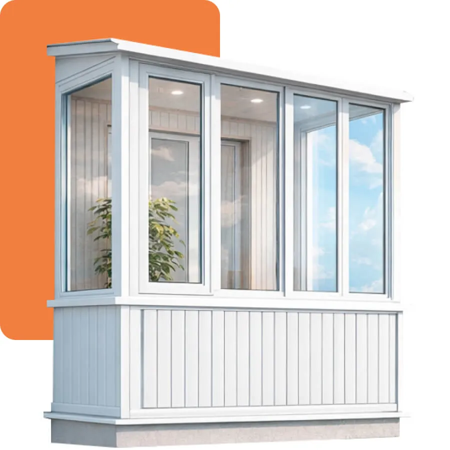 Тёплое остекление балкона в Приднестровье